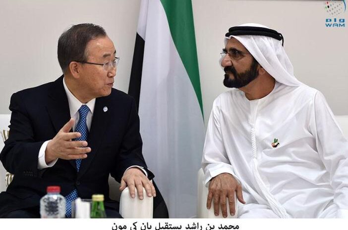  Mohammed bin Rashid receives Ban Ki-moon